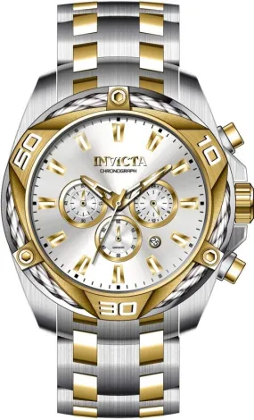 Invicta Bolt Chronograph Quartz Silver Dial Men's Watch 34126