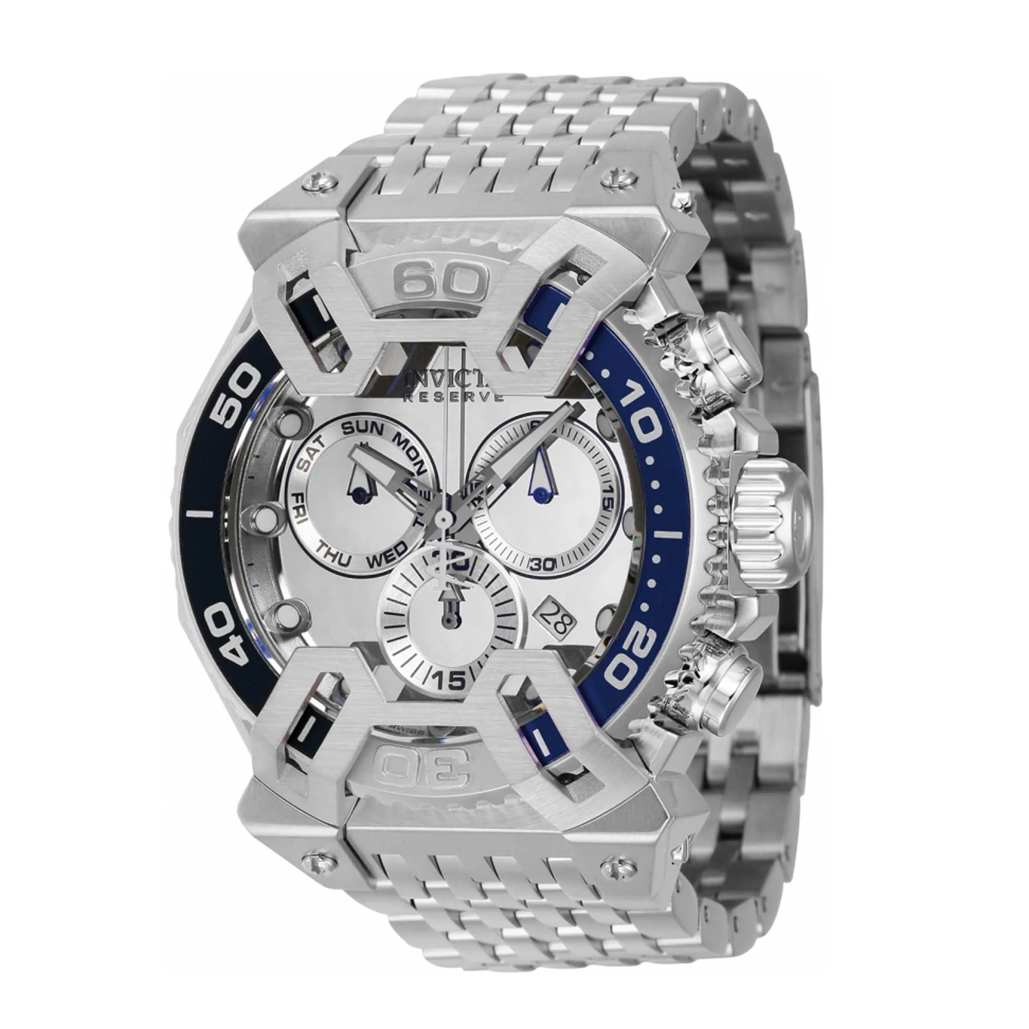 Invicta Men's Chrono Watch - Coalition Forces X-Wing Silver Dial Bracelet | 42910