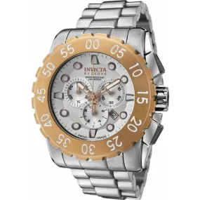 Invicta Men's Chronograph Watch - Reserve Diver Silver Dial Steel Bracelet | 1958