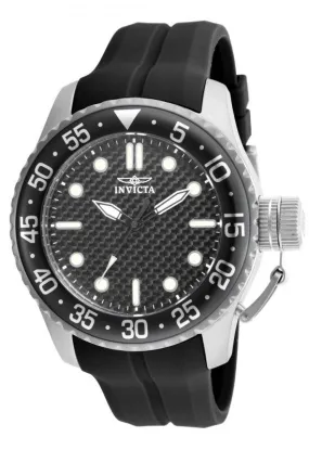 Invicta Pro Diver Black Dial Black Silicone Men's Sports Watch 17510