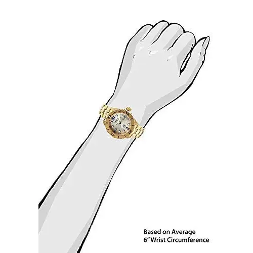 Invicta Women's Pro Diver 300m Quartz Gold Plated Stainless Steel Watch 19820
