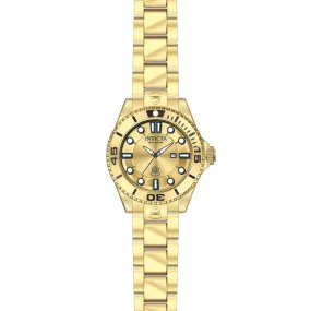 Invicta Women's Pro Diver 300m Quartz Gold Plated Stainless Steel Watch 19820