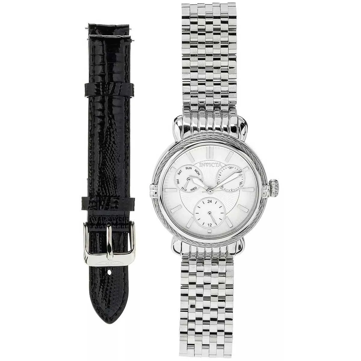 Invicta Women's Quartz Watch - Wildflower White MOP Dial Silver Bracelet | 30866