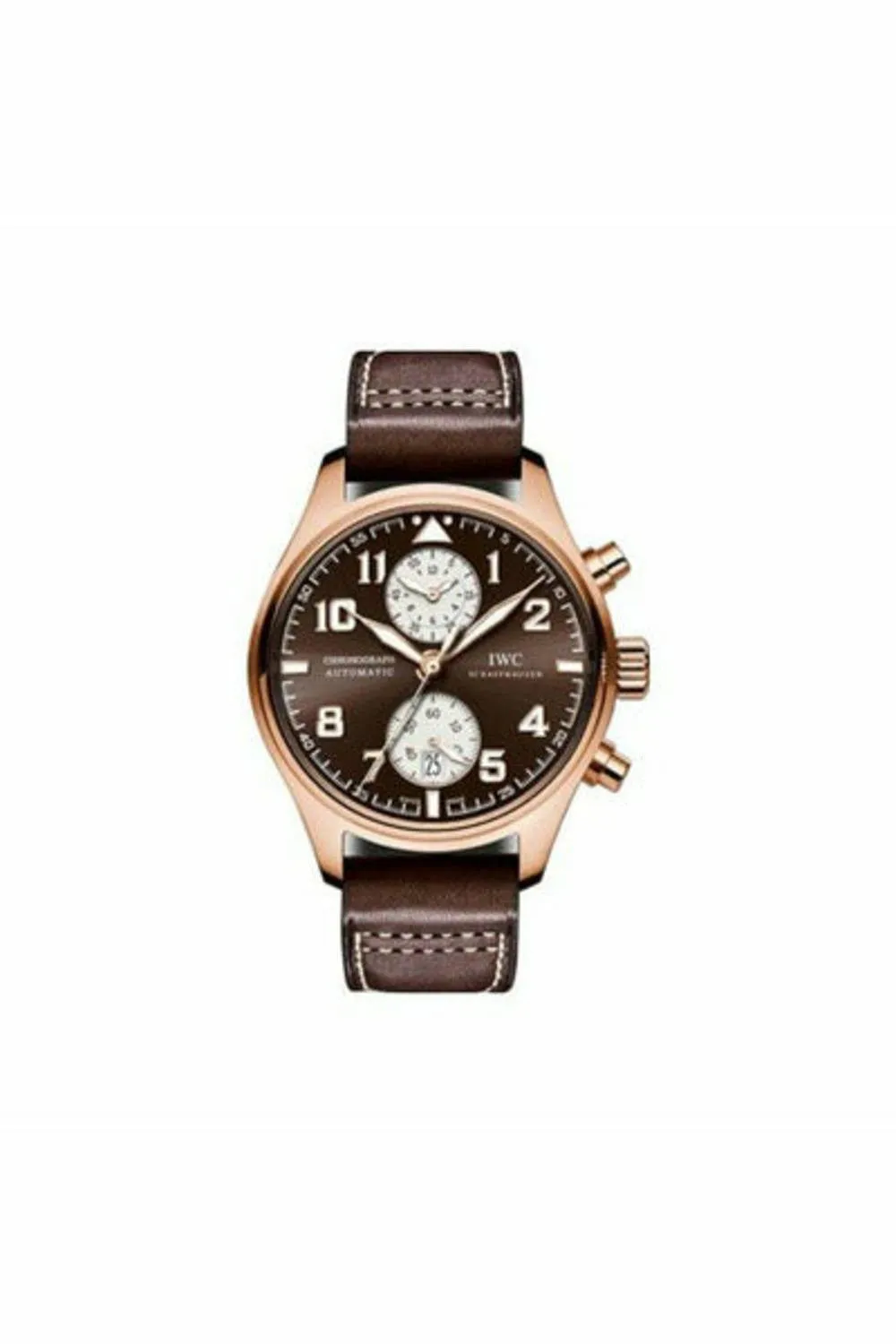 iwc pilot chronograph saint exupery 18kt rose gold 43mm men's watch