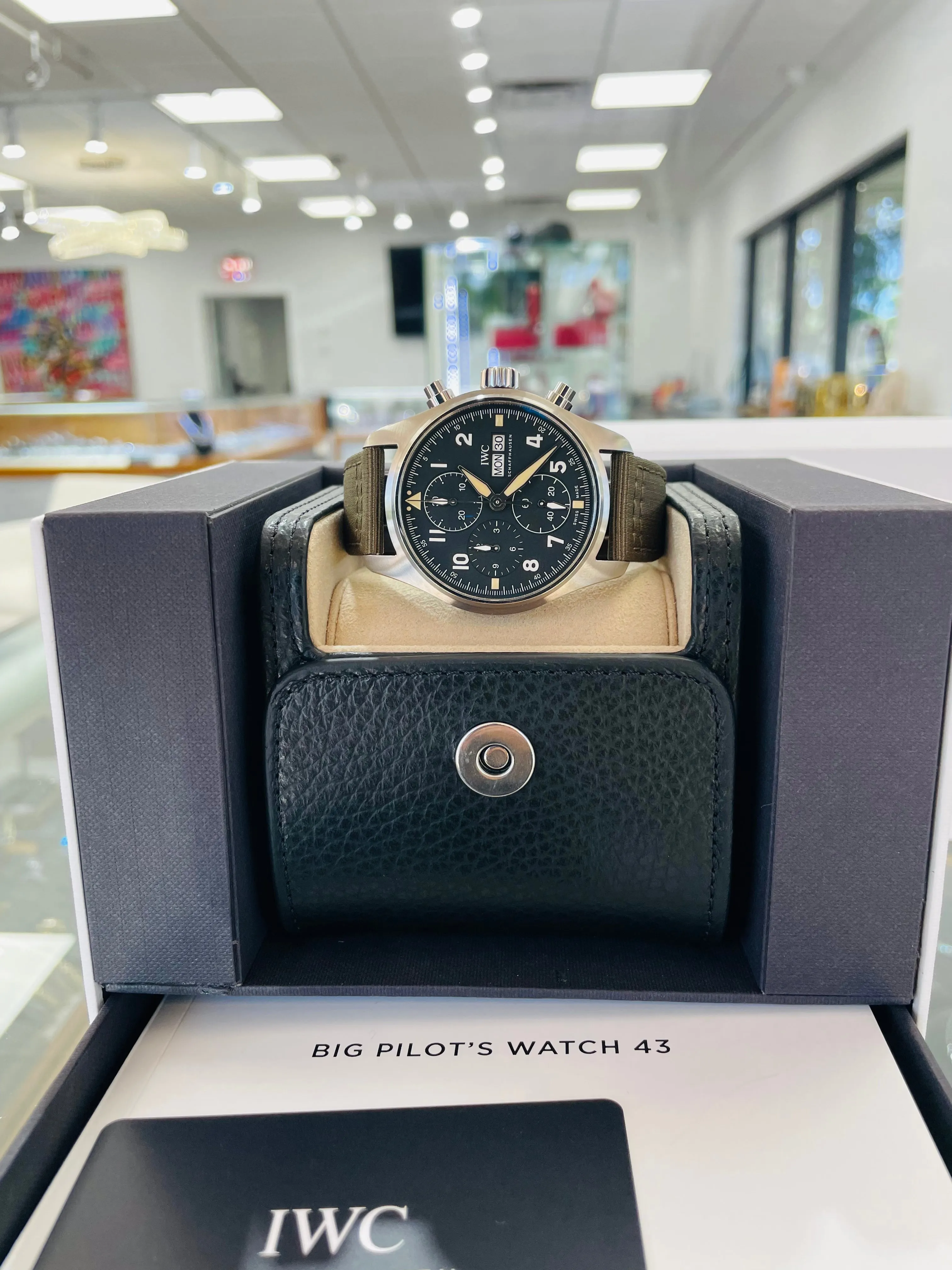 IWC Pilot Spitfire Chronograph IW387901 Unworn Box and Papers