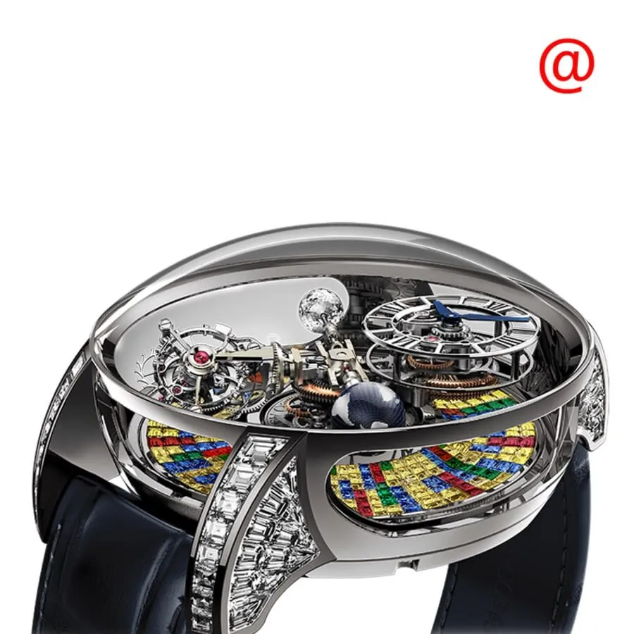 Jacob & Co. Astronomia Tourbillon Baguette Arlequino Hand Wind Watch AT.800.30.BD.UB.A