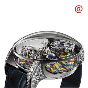 Jacob & Co. Astronomia Tourbillon Baguette Arlequino Hand Wind Watch AT.800.30.BD.UB.A