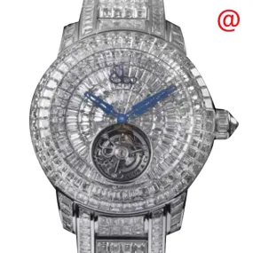 Jacob & Co. Caviar Tourbillon Hand Wind Diamond Silver Dial Watch CV201.30.BD.BD.A30BA