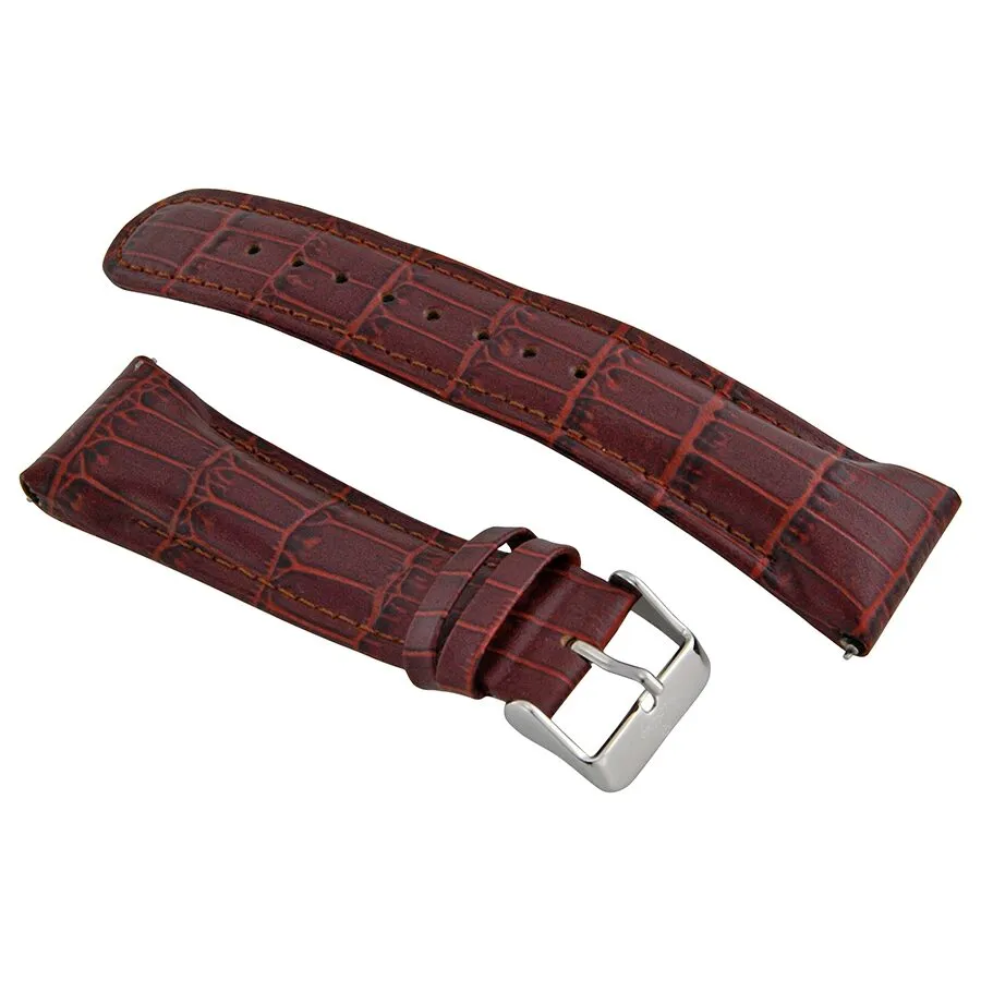 JBW Hendrix Steel Case Black Leather Strap White Crystal Pave Dial Men's Watch JB-6211L-G