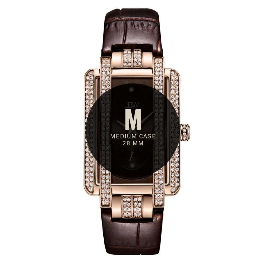 JBW Mink Quartz Diamond Crystal Brown Dial Ladies Watch J6358L-B