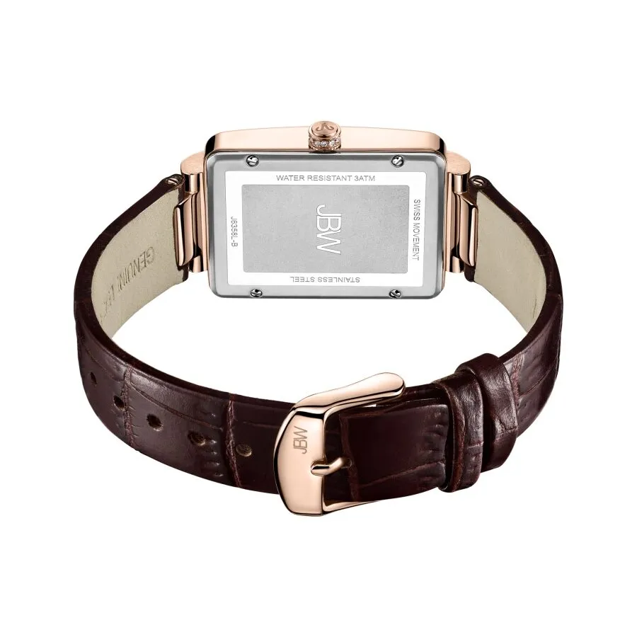 JBW Mink Quartz Diamond Crystal Brown Dial Ladies Watch J6358L-B