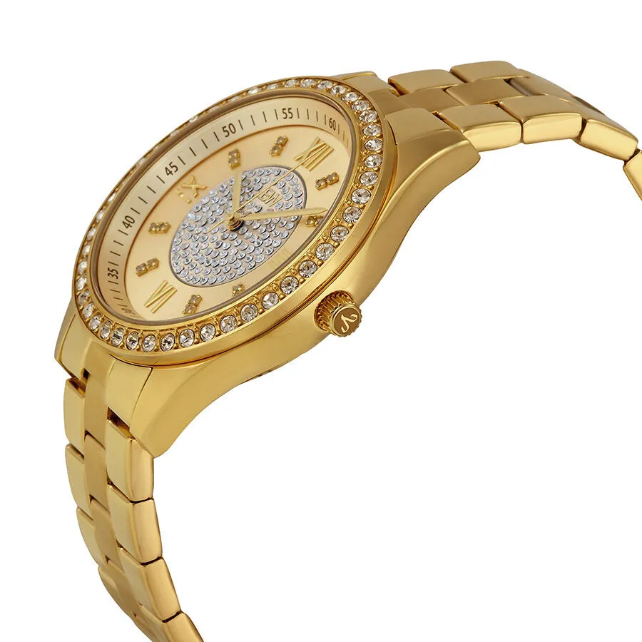 JBW Mondrian Gold Diamond Dial 18kt Gold Plated Stainless Steel Ladies Watch J6303B