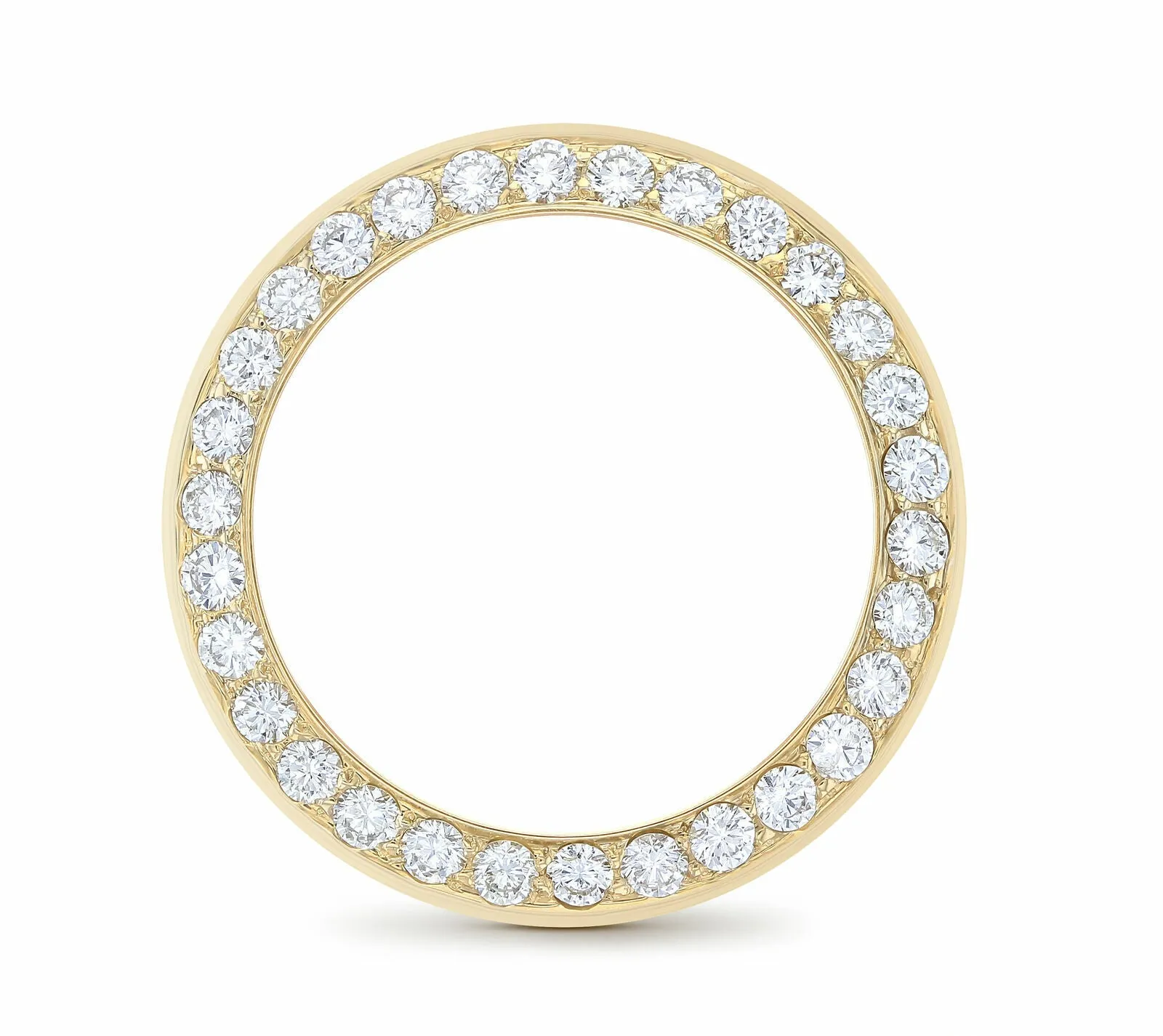 LADIES 1.65CT DIAMOND BEZEL FOR 26MM DATEJUST, PRESIDENT ROLEX WATCH YELLOW