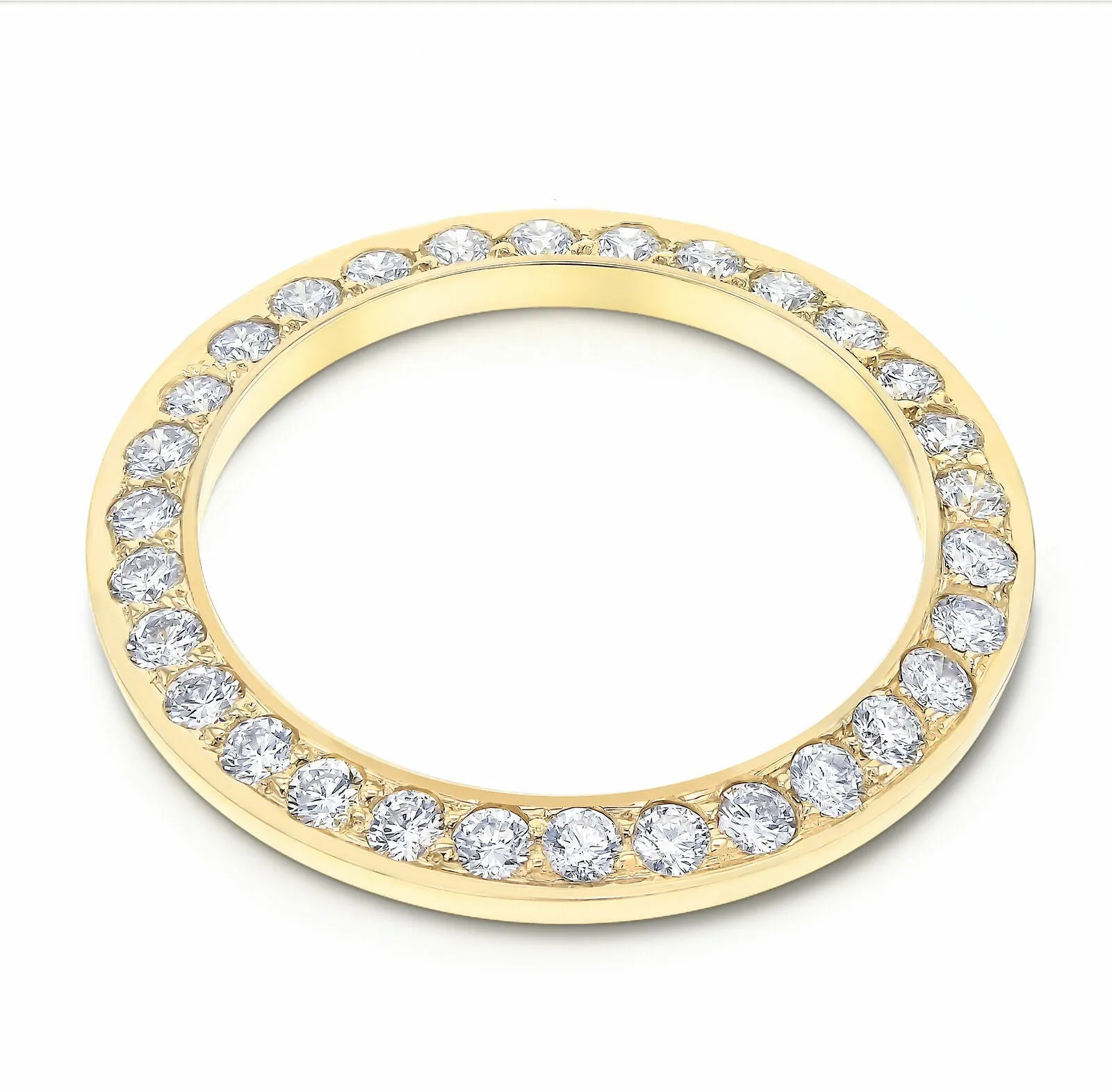 LADIES 1.65CT DIAMOND BEZEL FOR 26MM DATEJUST, PRESIDENT ROLEX WATCH YELLOW
