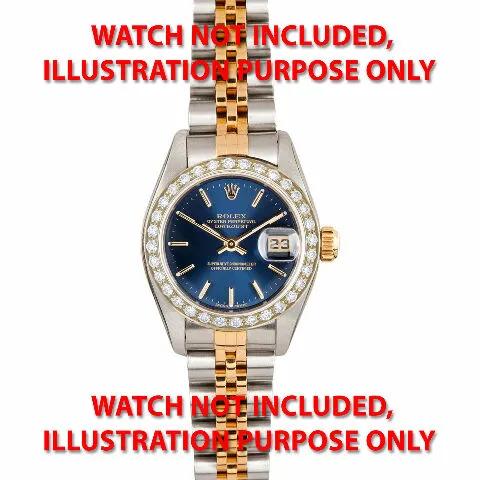 LADIES .70CT BEAD SET DIAMOND BEZEL 18KY FOR ROLEX 26MM DATE, DATEJUST SUPERIOR