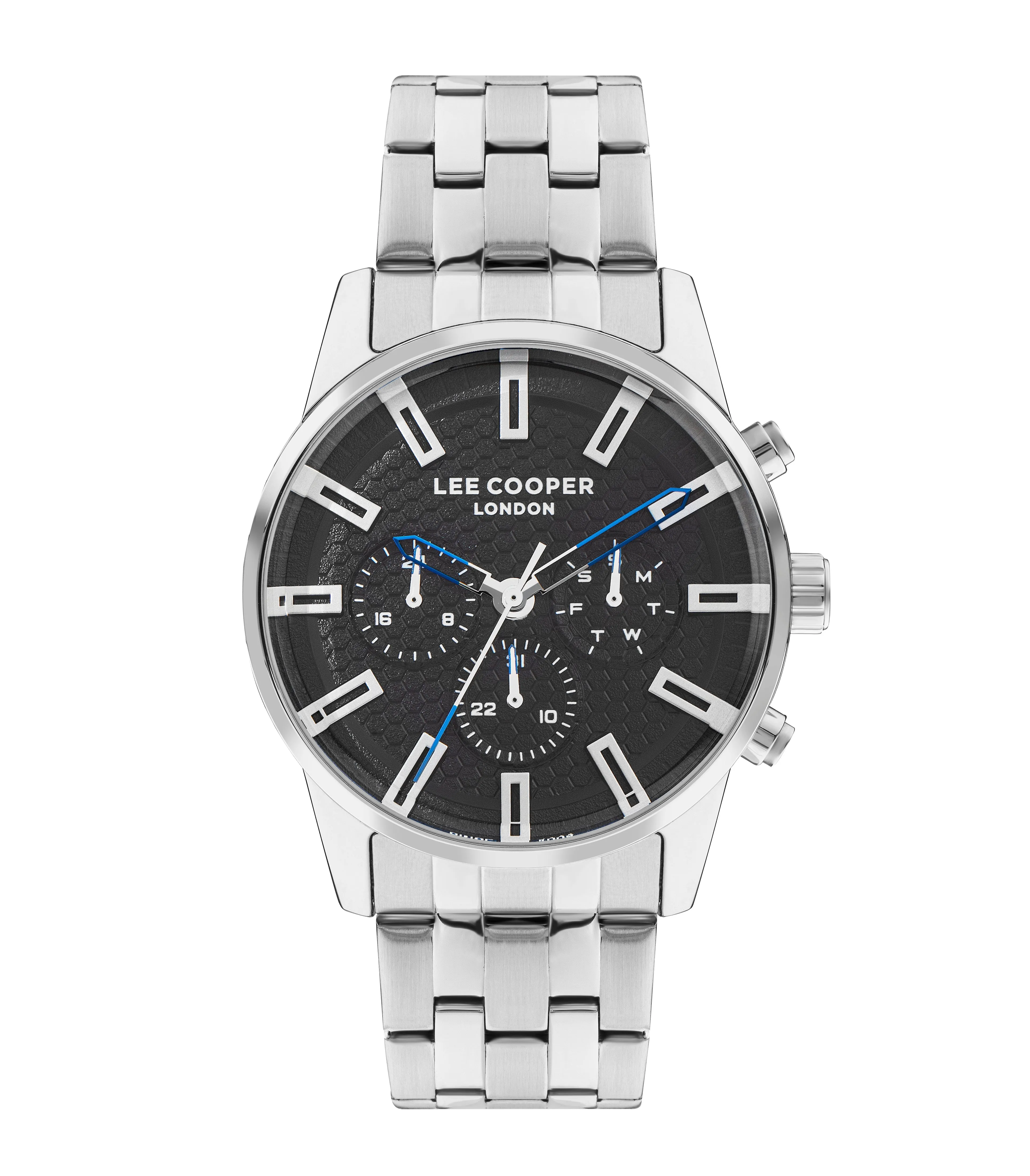 Lee Cooper - LC07879.350 - Men's Super Metal Silver Multifunction Watch