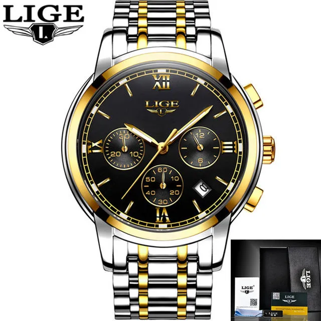 LIGE New Chic Mens Watches