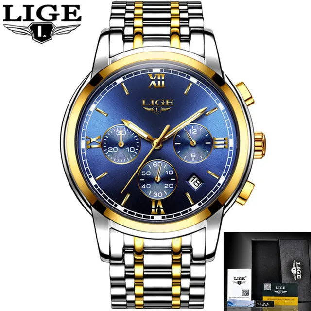 LIGE New Chic Mens Watches