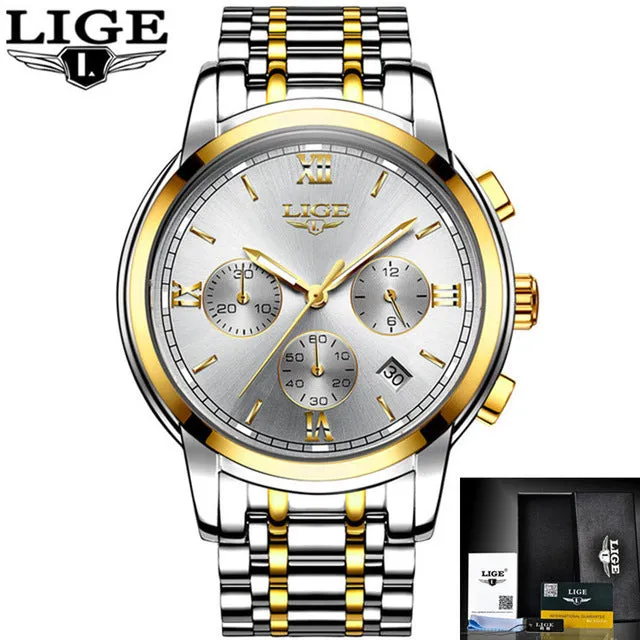 LIGE New Chic Mens Watches