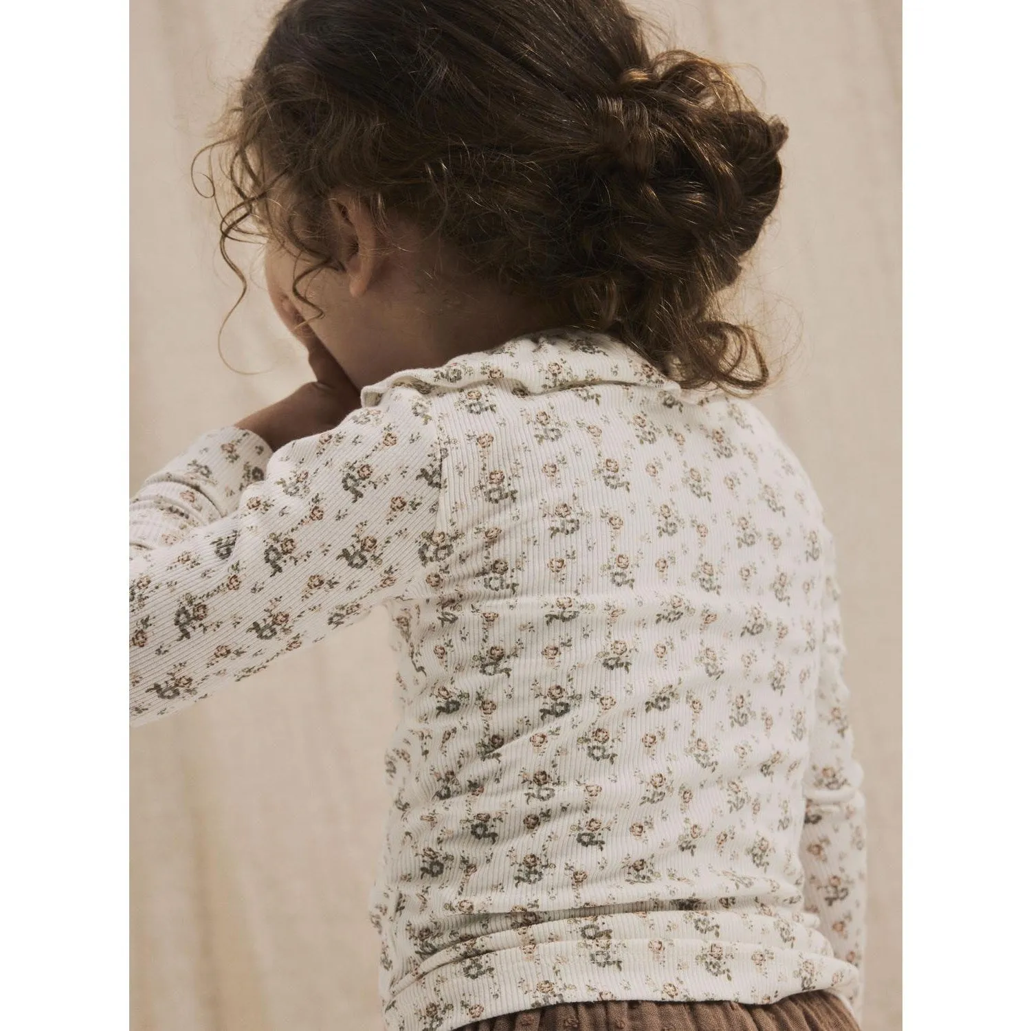 Lil'Atelier Coconut Milk Gago Kni Slim Blouse