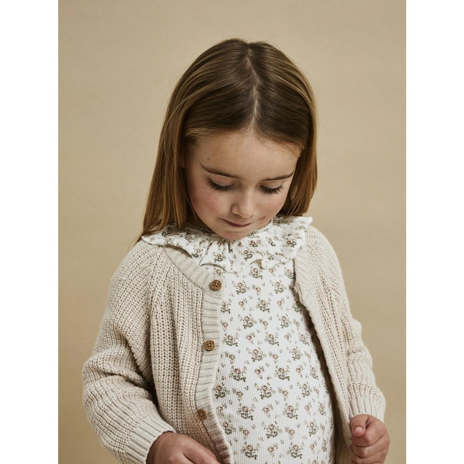 Lil'Atelier Coconut Milk Gago Kni Slim Blouse