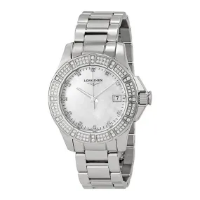 Longines Conquest Mother of Pearl Dial Stainless Steel Ladies Watch L32800876