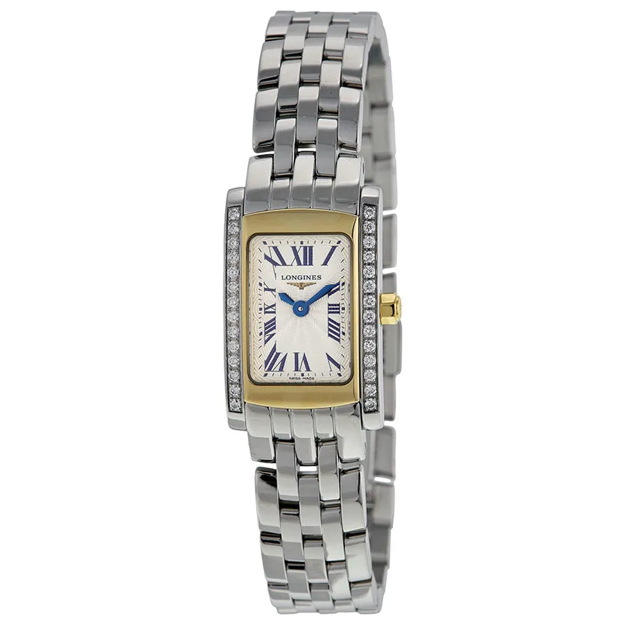 Longines Dolce Vita Silver Dial Diamond Stainless Steel Ladies Watch L51585786 L5.158.5.78.6
