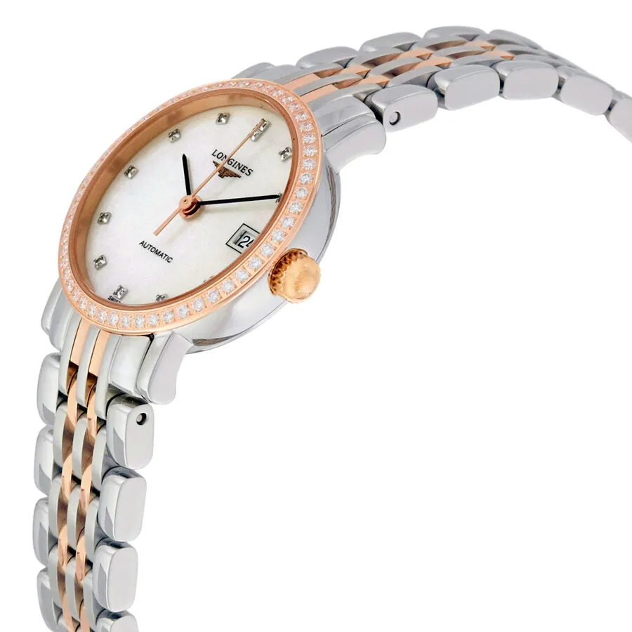 Longines Elegant Collection Automatic Diamond Ladies Watch L4.309.5.88.7