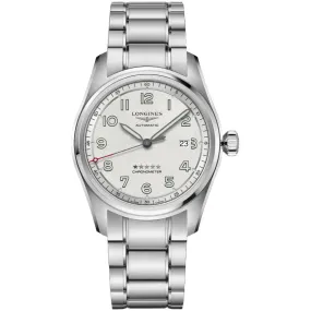 Longines Men's Watch - Spirit Chronometer Silver Tone Dial Stainless Steel | L38114739