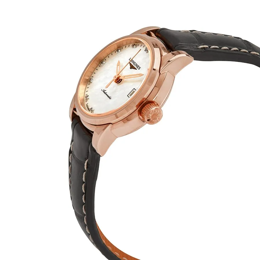 Longines Saint-Imier Automatic Diamond White Mother of Pearl Dial Ladies Watch L2.263.8.88.3
