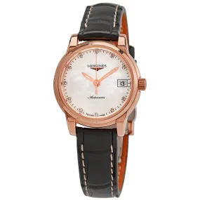 Longines Saint-Imier Automatic Diamond White Mother of Pearl Dial Ladies Watch L2.263.8.88.3