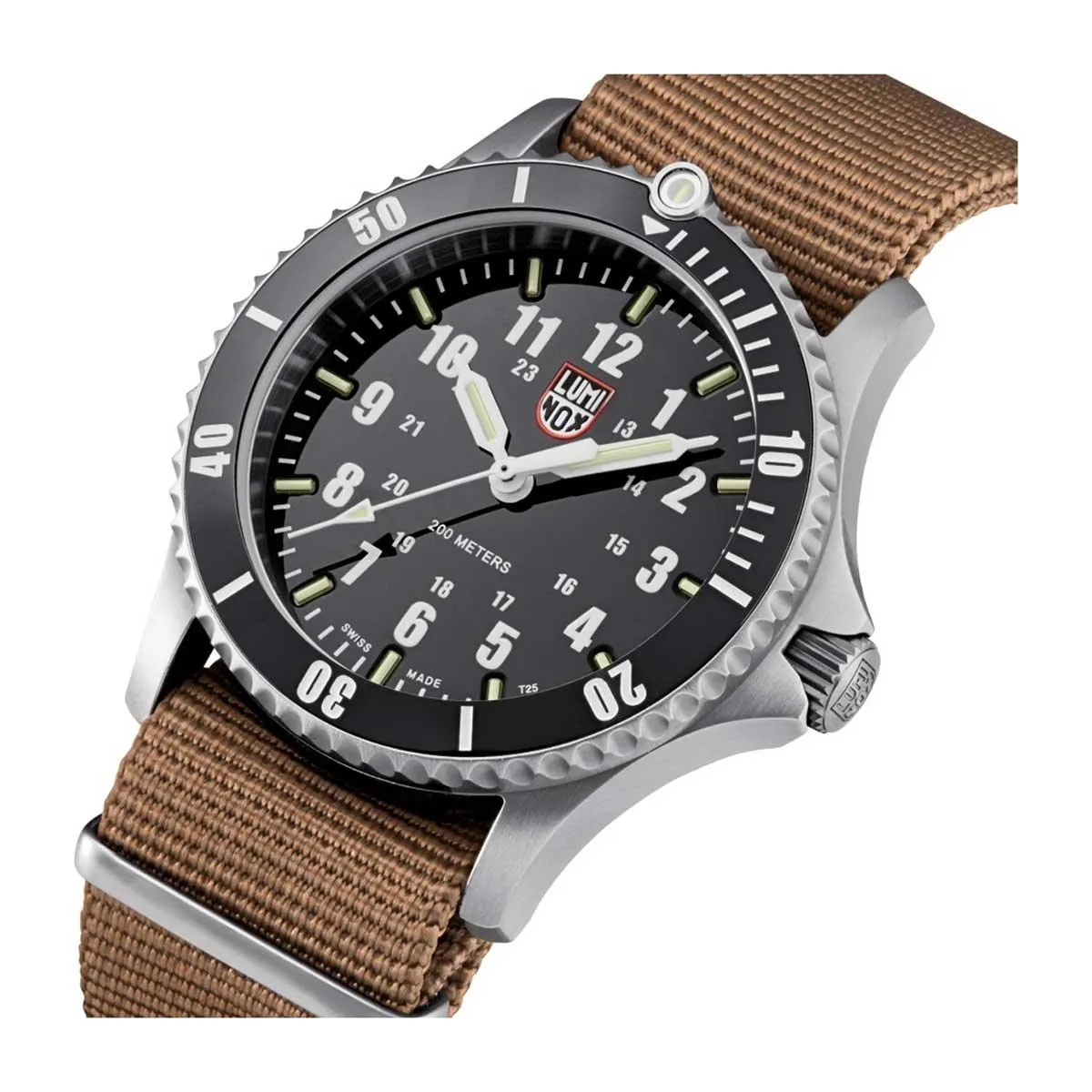 Luminox Men's Quartz Watch - Sport Timer 30th Anniversary Dark Brown Strap Dive | 0901.SET
