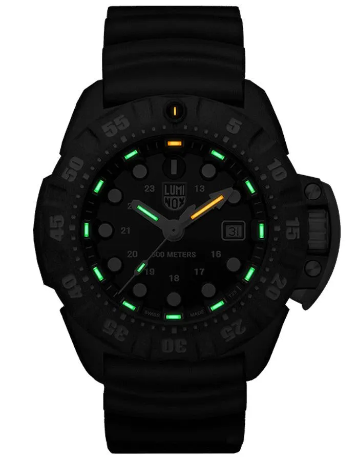 Luminox Scott Cassell Deep Dive Watch - Carbonox - Black Dial - Rubber - 300M