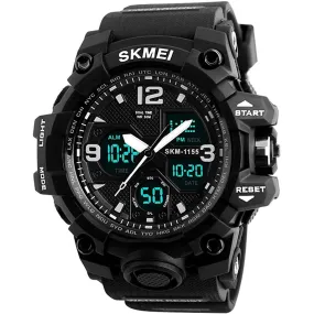 LYMFHCH Large Dual Dial Time Outdoor Army Wrist Watch Tactical