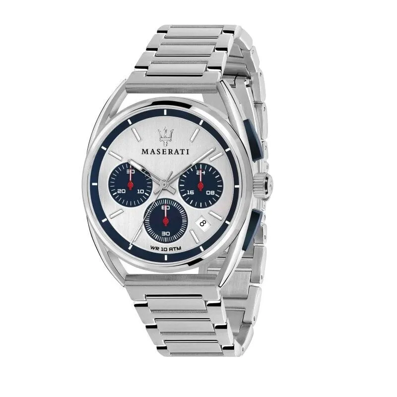 Maserati Trimarano Chronograph Silver/Blue Dial Men's Watch R8873632001