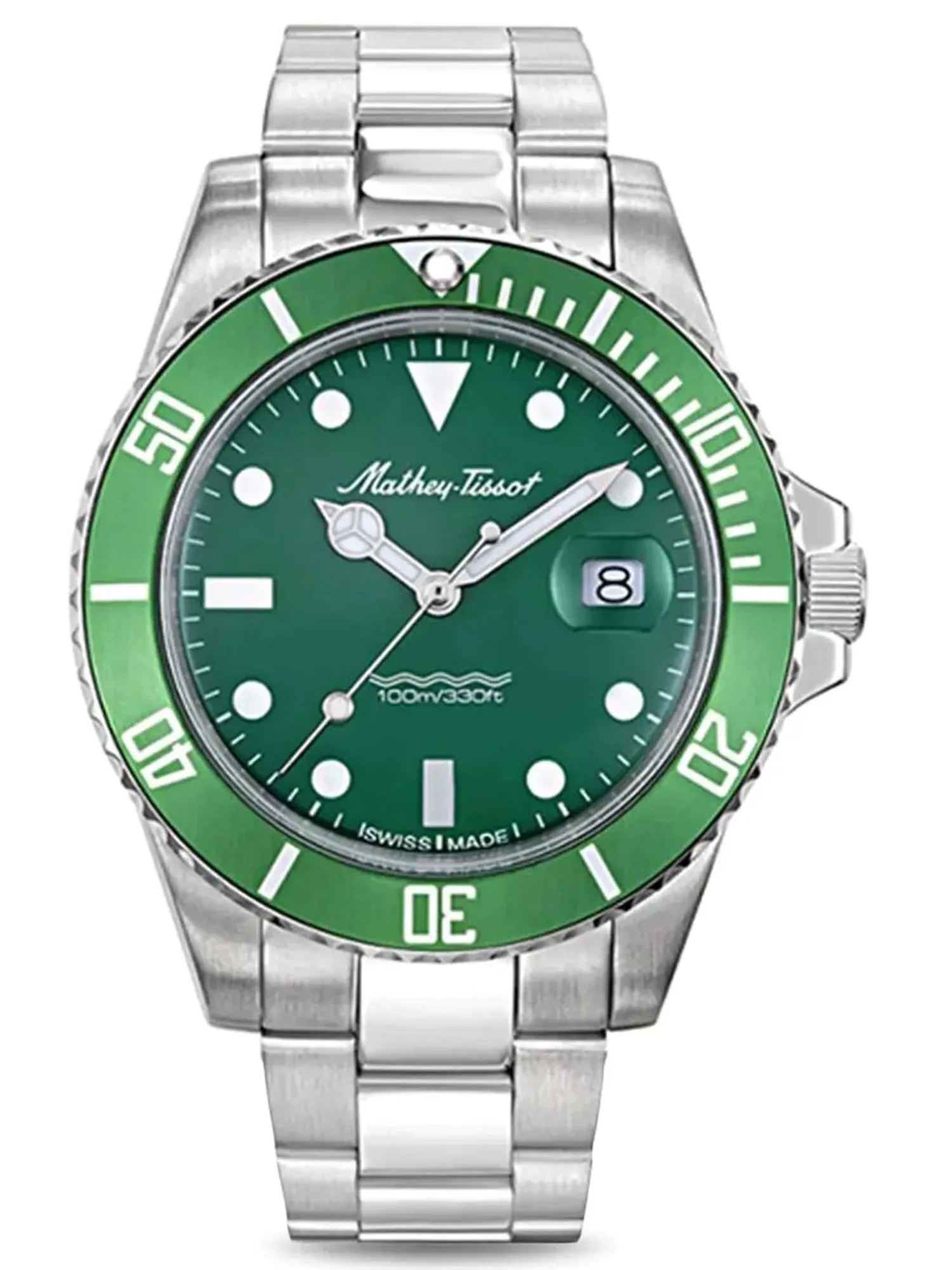 Mathey-Tissot Swiss Made Analog Green Dial Gents Watch-H901AV_A