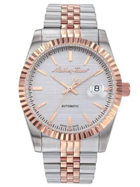 Mathey-Tissot Swiss Made Automatic Analog White Dial Gents Watch-H1810ATRA