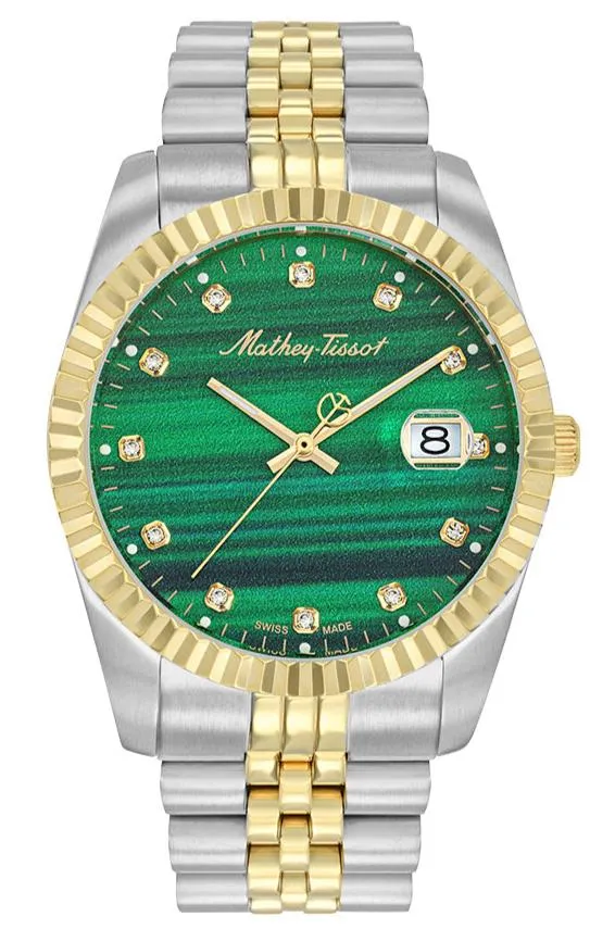Mathey-Tissot Swiss Made Green Dial Analog Watch For Men -  H710BSV