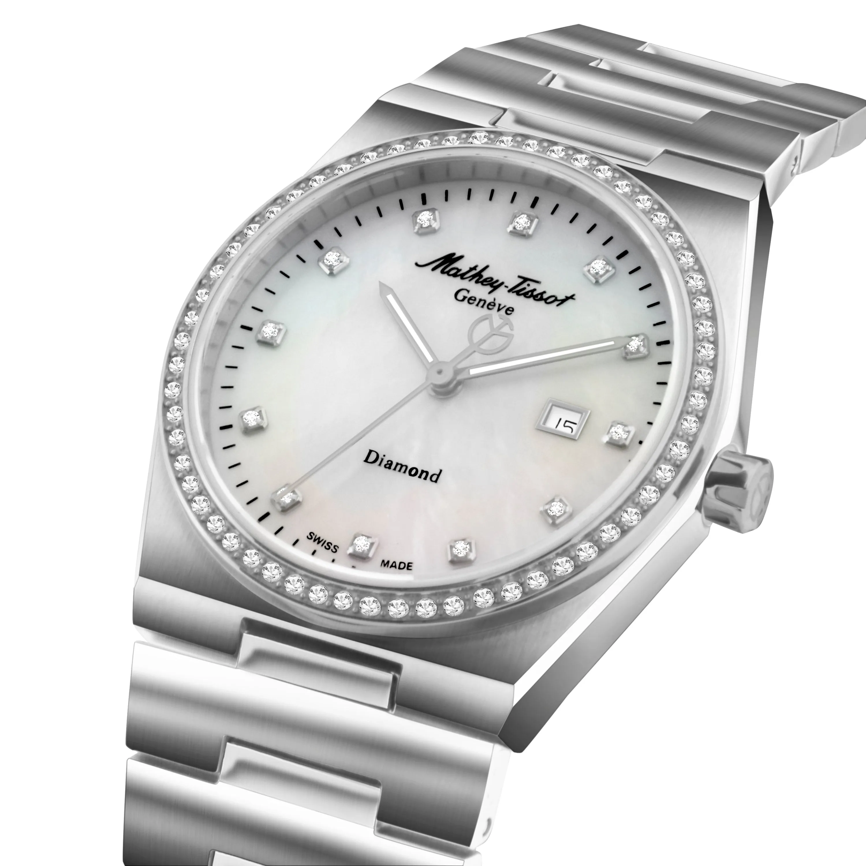 Mathey-Tissot Swiss Made White Dial Analog  Watch For Women -  D118SAI