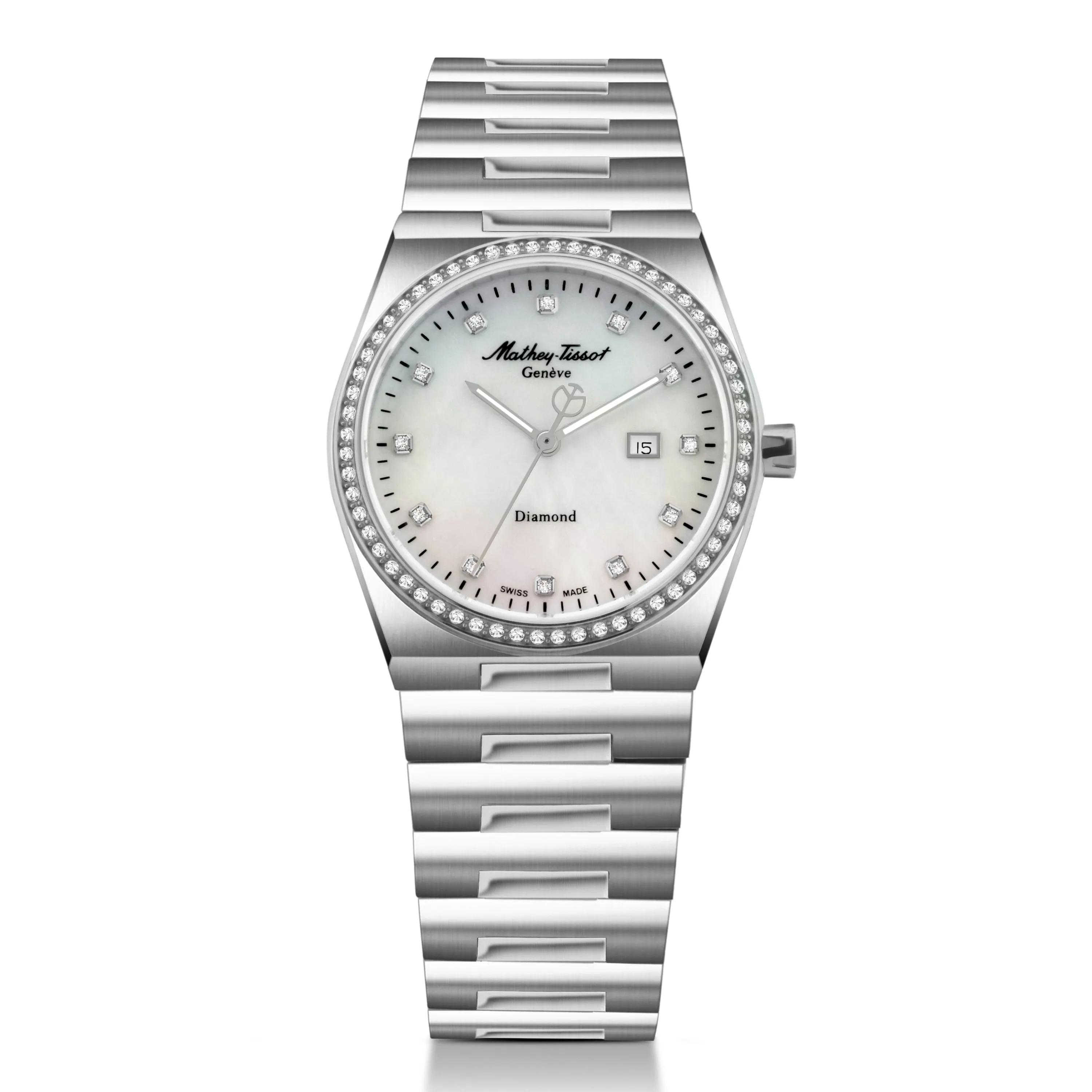Mathey-Tissot Swiss Made White Dial Analog  Watch For Women -  D118SAI