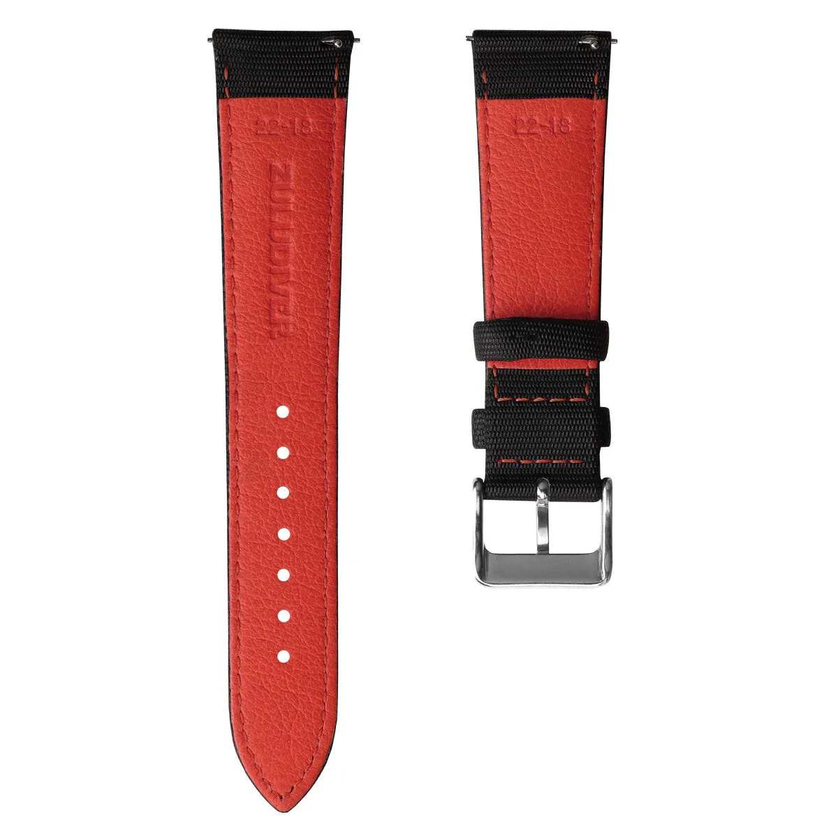 Mayday Regatta Sailcloth Divers Watch Strap - Crimson