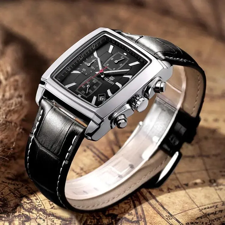 MEGIR men's watch explosion multi-functional men's watch timing sports watch 2028G
