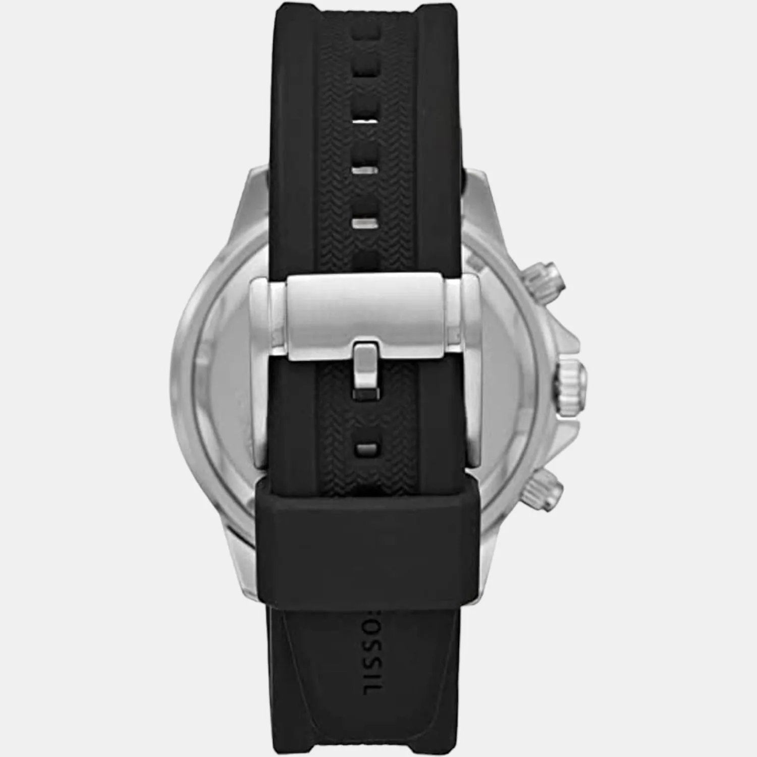 Men Black Silicon Chronograph Watch BQ2494