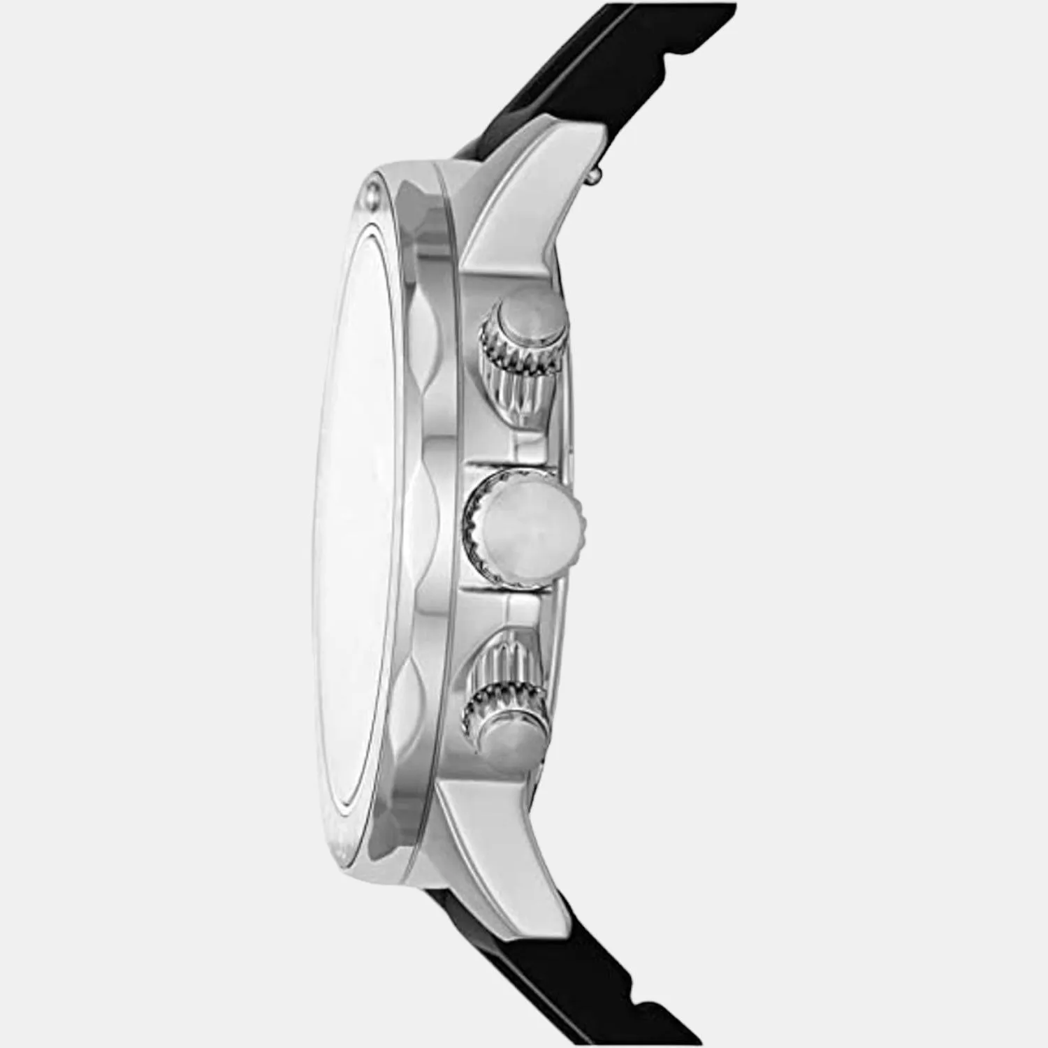 Men Black Silicon Chronograph Watch BQ2494