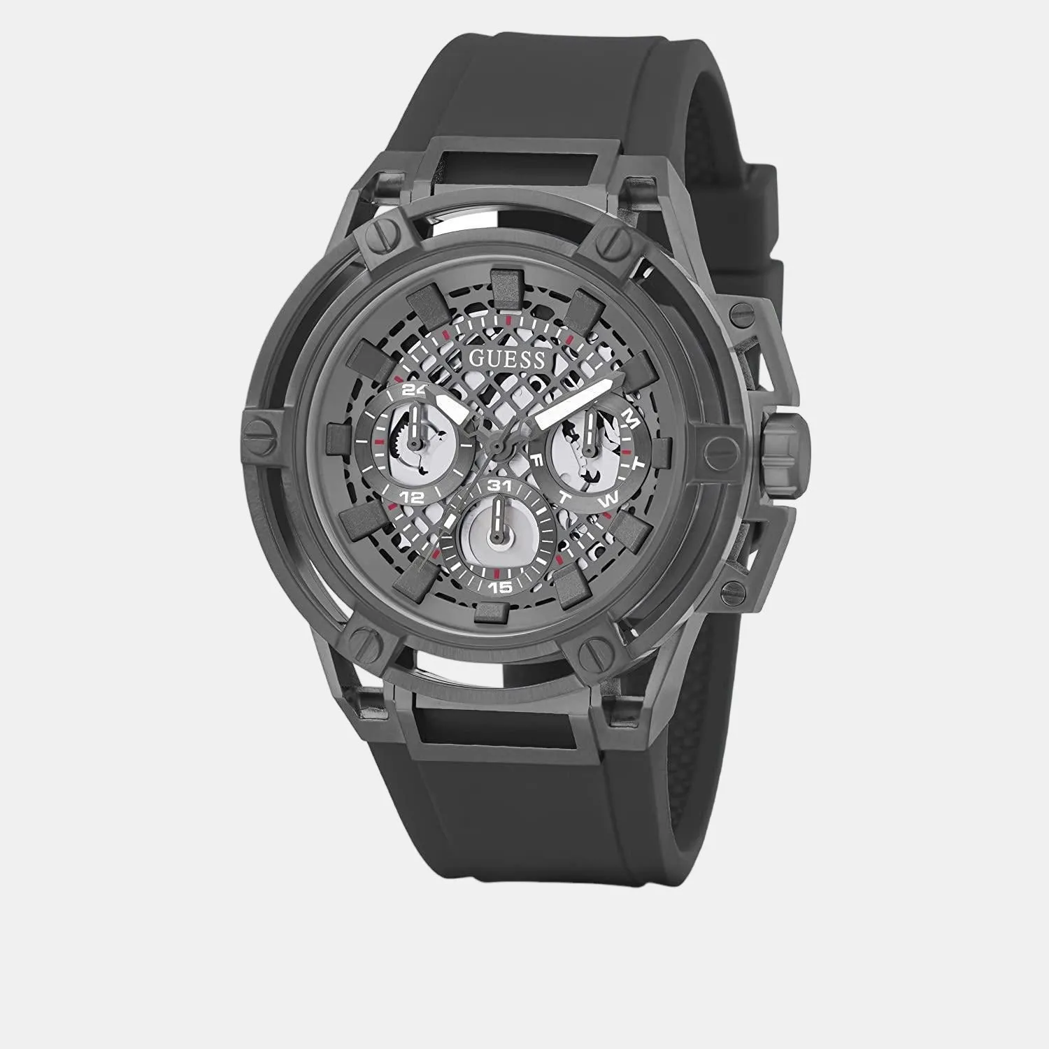 Men Grey Silicon Chronograph Watch GW0423G3