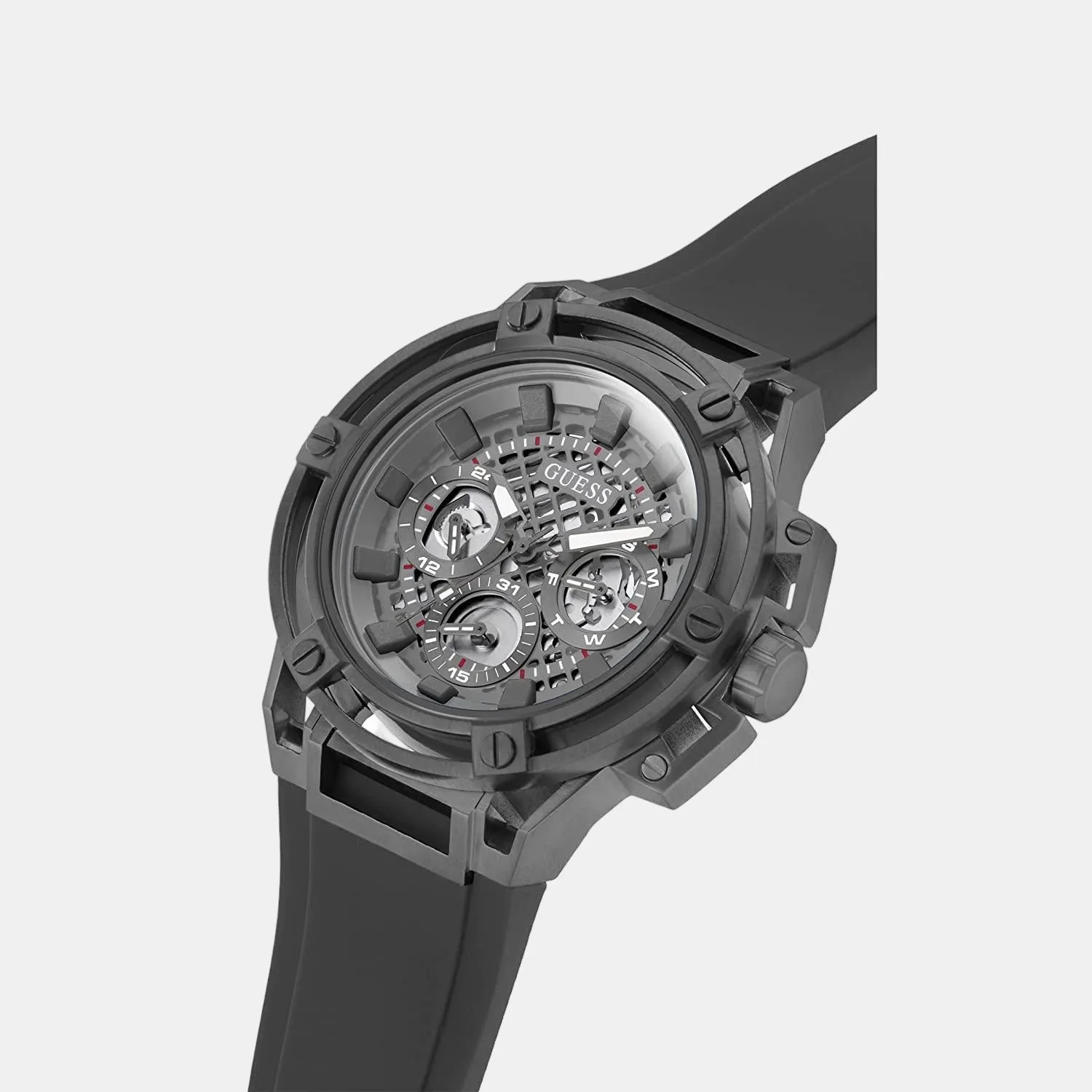Men Grey Silicon Chronograph Watch GW0423G3