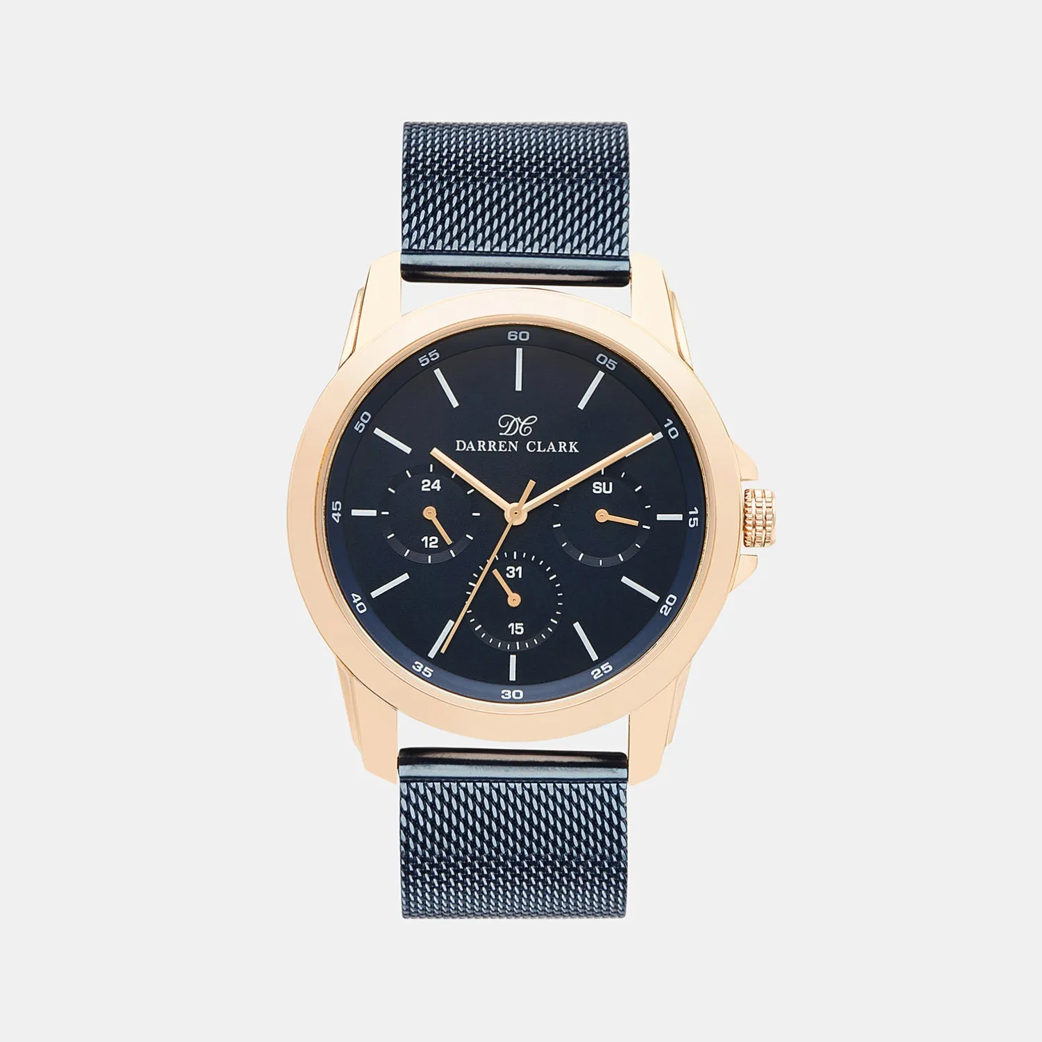 Men Rose Gold Chronograph Brass Watch 1007G-E0305