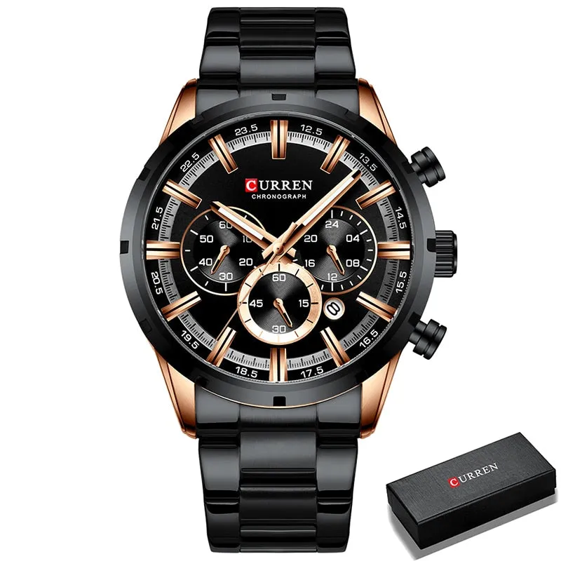Men Watch Top Luxury Brand Sports Quartz | Waterproof Chronograph Wristwatch | Relogio Masculino