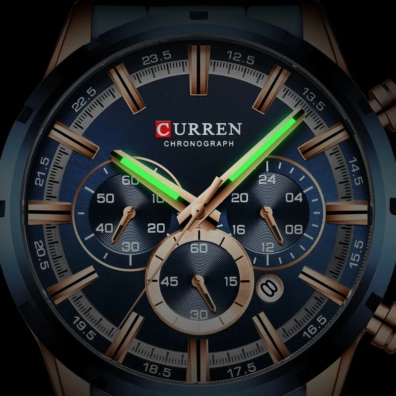 Men Watch Top Luxury Brand Sports Quartz | Waterproof Chronograph Wristwatch | Relogio Masculino