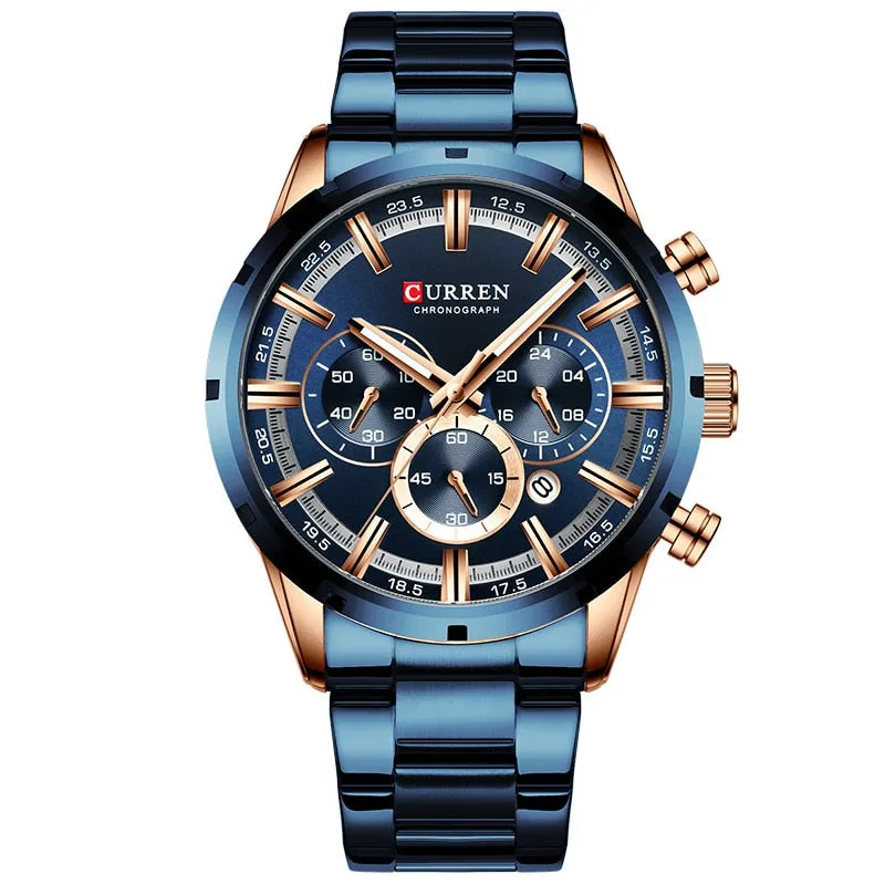 Men Watch Top Luxury Brand Sports Quartz | Waterproof Chronograph Wristwatch | Relogio Masculino